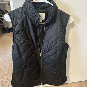 Old Navy Black Quilted Puffer Vest - Women's